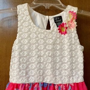 $74 Pink & Violet girl's dress size M7/8
